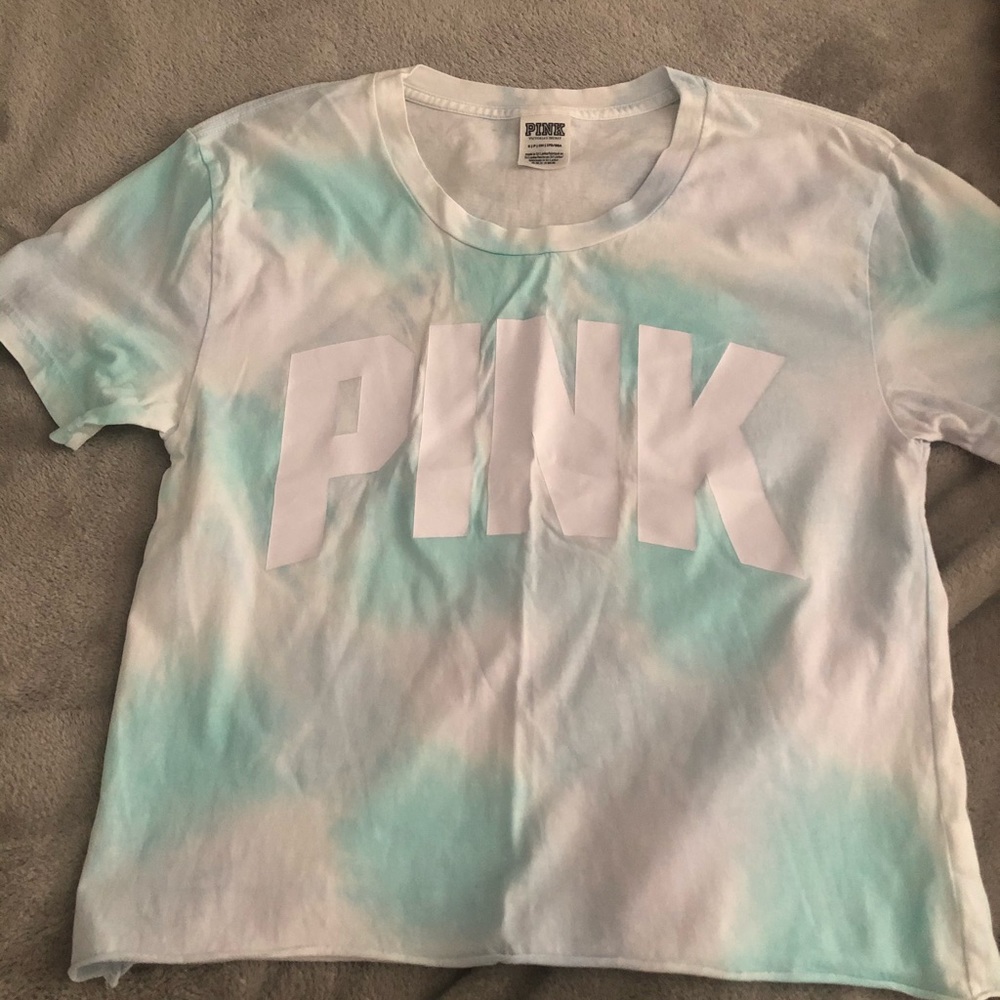 pink tie dye t shirt